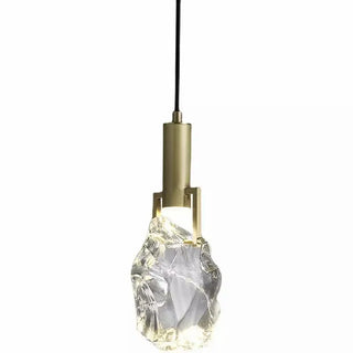Monte - Crystal Pendant Gold Black Cord Hanging Ceiling Light