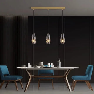 Adam - LED Glass Crystal Modern Pendant Ceiling Light