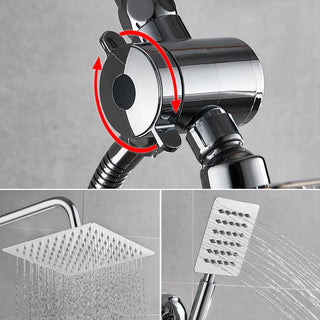 Teo - Rainfall 5 Piece Shower Set Multi Function 8-inch Nozzle
