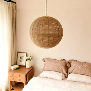 Cheryl  - Handmade Fabric Round Ball Pendant Ceiling Lamp