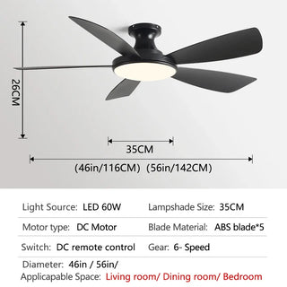 Zelina - Nordic Light Ceiling Fan Remote Control