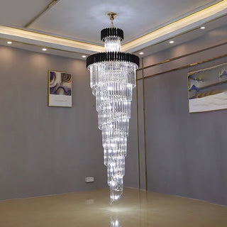 Halora - Sophisticated Stair Chandelier Simple and Stylish Crystal Light for Villas & Lofts