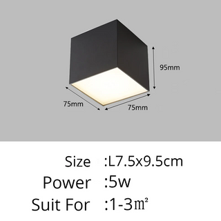 Dushanbe - Minimalist Honeycomb Black & White Combination Ceiling Light