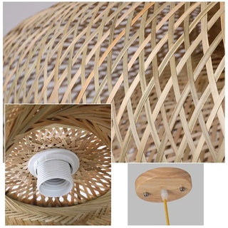 Dura Series - Handwoven Rattan Wicker Bamboo Wood Pendant Lights