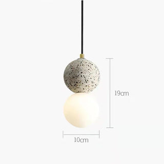 Kuala - LED Double Ball Black Hanging Ceiling Pendant Light
