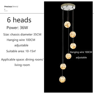 Stephanie - Hanging Ceiling Pendant Chandelier