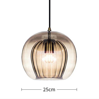 Afonso - Glass Double Shade Pendant Hanging Ceiling Light