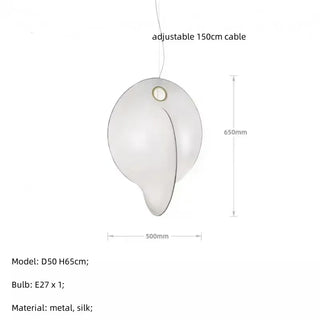 Qarshi - Japanese style Silk Overlap Shell Design Pendant Lamp