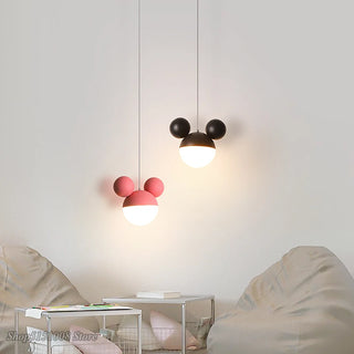 Andrei - Bunny Ears Round Children's Ceiling Pendant Light