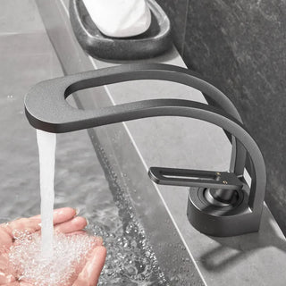 Eleonor - Modern Thin Curved Single Lever Mixer Basin Tap