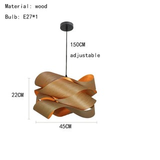 Oasis - Wooden Carved Southeast Asian Creative  Pendant Lighting Fixtures