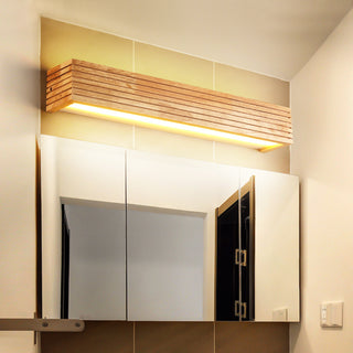 Gisselle - Solid Wood Sconce Bathroom Makeup Mirror Wall Lights