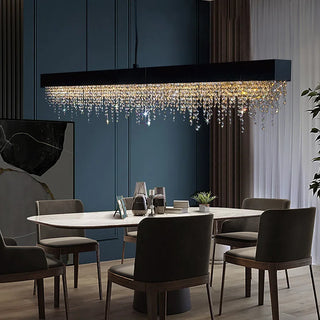Gracy - Modern Crystal Glass Long Hanging Chandelier