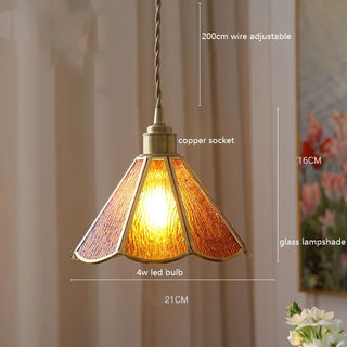 Amora Series - Colorful Glass Pendant LED Hanging Pendant Lights