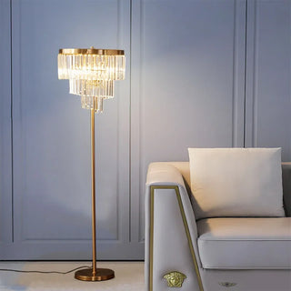 Andrey - Luxury Crystal Floor Lamp Timeless Elegance