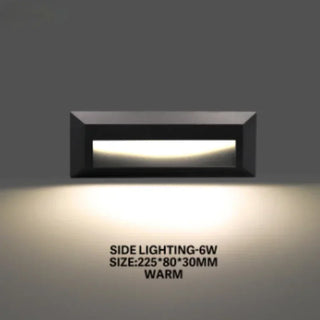 Emrique - Flush-Mount Outdoor Rectangle LED Wall Light