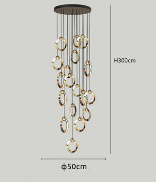 Karine - Crystal Pendant Ceiling Chandelier