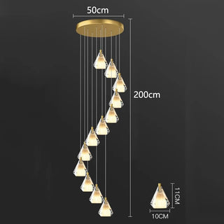 Martina - Crystal Pendant Hanging Chandelier