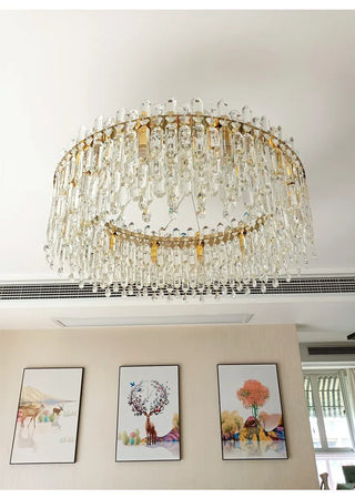Rafale - Stainless Steel Modern Crystal Pendant Chandelier