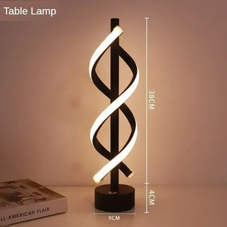 Joie - Modern LED Twisted Floor Lamp