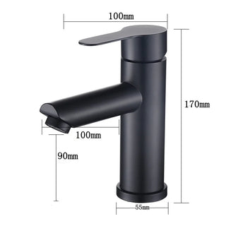 Brose - Modern Stainless Steel Single Lever Deck Mounted Basin Mixer Tap