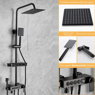 Furkan - Stainless Steel Bathroom Household Constant Temperature Shower Shower