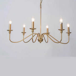 Annya - Vintage Candle Style Industrial Chandelier