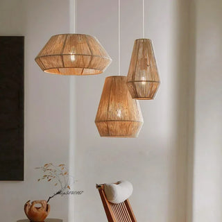Dawson - Vintage Hand-woven Rattan Lamp