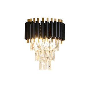 Lacey - Crystal Tiered Modern Glass Wall Light Chandelier