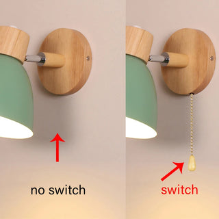 Artemio - Wood Nordic Modern Hanging Switch Wall Light