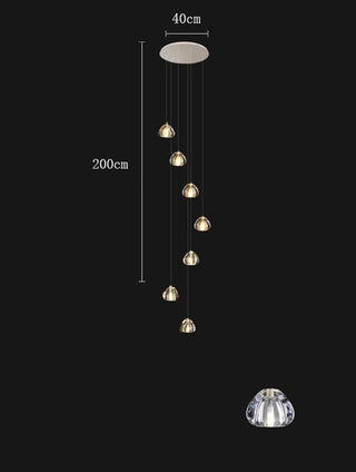 Eddy - Crystal Pendant Hanging Chandelier