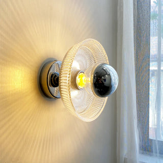 Ottilie - Glass Retro Dish Wall Lamp