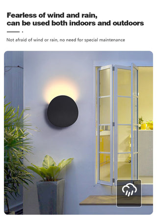 Dovur - Black Outdoor Square LED Wall Light