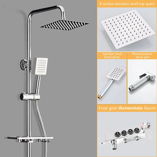 Furkan - Stainless Steel Bathroom Household Constant Temperature Shower Shower