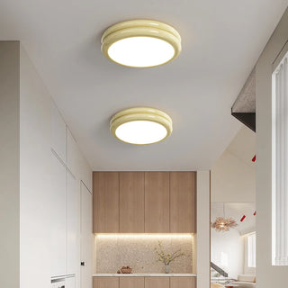 Caracas - Modern Retro Circular Double Ring Flush Mount Ceiling Light