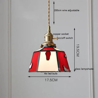Amora Series - Colorful Glass Pendant LED Hanging Pendant Lights