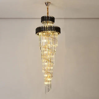 Halora - Sophisticated Stair Chandelier Simple and Stylish Crystal Light for Villas & Lofts