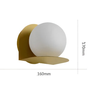 Kimberly - Modern Nordic Coloured Body Milk White Shade LED Wall Light