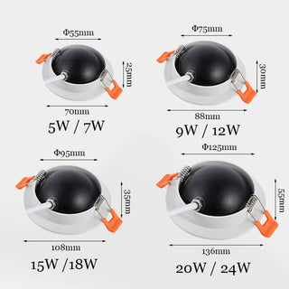 Maxwell - Dimmable Ceiling Recessed Modern Rotatable Ceiling Downlight
