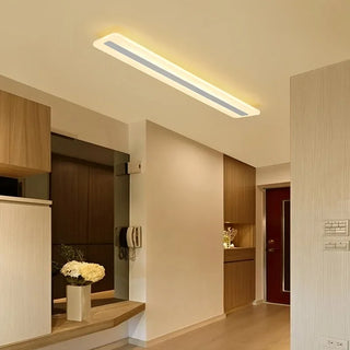 Gabiley - Wooden LED Modern Rectangular Ceiling Light Bar
