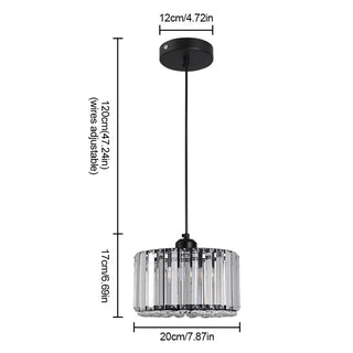 Elshan - Patterned Glass Shade Hanging Pendant Ceiling Light