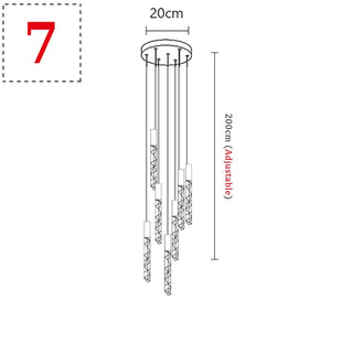 Rufus - Crystal Pendant Ceiling Chandelier