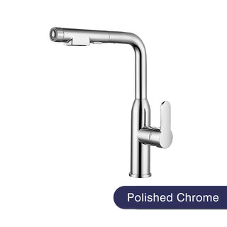 Meda - Modern Single Handle Swivel Pull Out Mixer Kitchen Tap