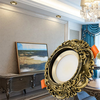 Tanglin - Retro Gold Patterned European LED Ceiling Downlight