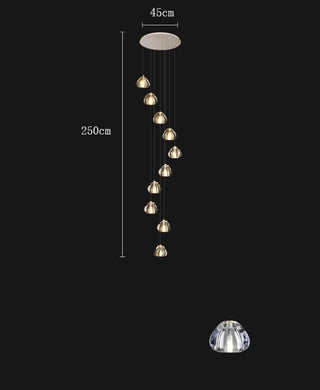 Eddy - Crystal Pendant Hanging Chandelier