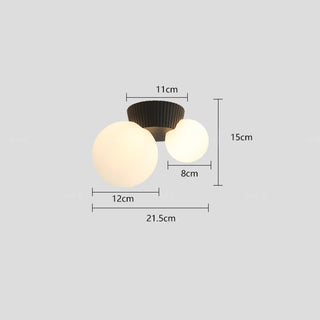 Puerto - Retro Modern Double Head Round Ball Ceiling Light