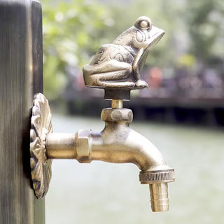 Elnora - Garden Faucet Antique Brass Animal Cold Water Fauce