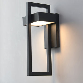 Merlen - Modern Black Outdoor Wall Light