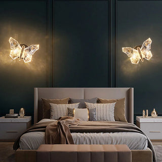 Colter - Modern Crystal Butterfly Wall Light And Pendant Hanging Ceiling Light