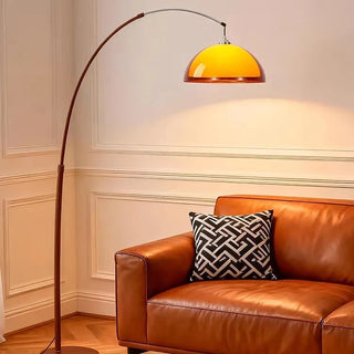 Brunelle - Modern Dark Brown Acrylic Floor Lamp